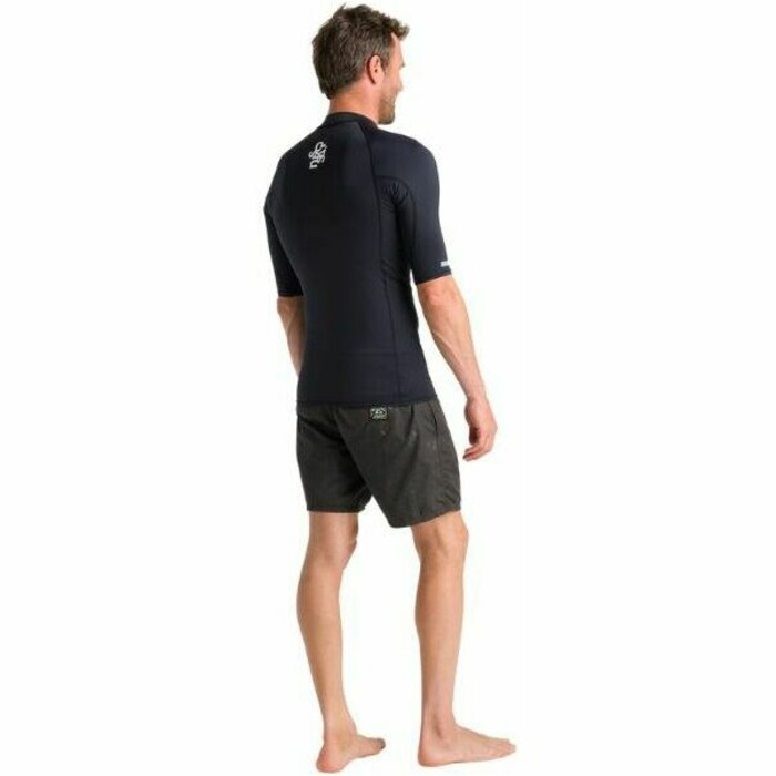 2024 C-Skins Mens UV Skins Basics Short Sleeve Rash Vest C-LYSSMC - Black